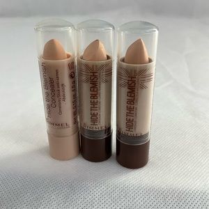Rimmel London Hide The Blemish Concealor Set of 3 Shade 104 Medium Beige NEW